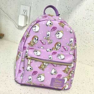 Disney Loungefly Beauty and the Beast Princess Belle's Buddies Mini Backpack